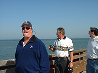 Darrell 'Smitty' Smith, Jody Fugate, Ed Burroughs at Fishermans Warf